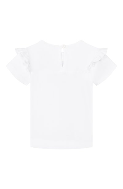 Хлопковая футболка MONNALISA, арт. 39G602