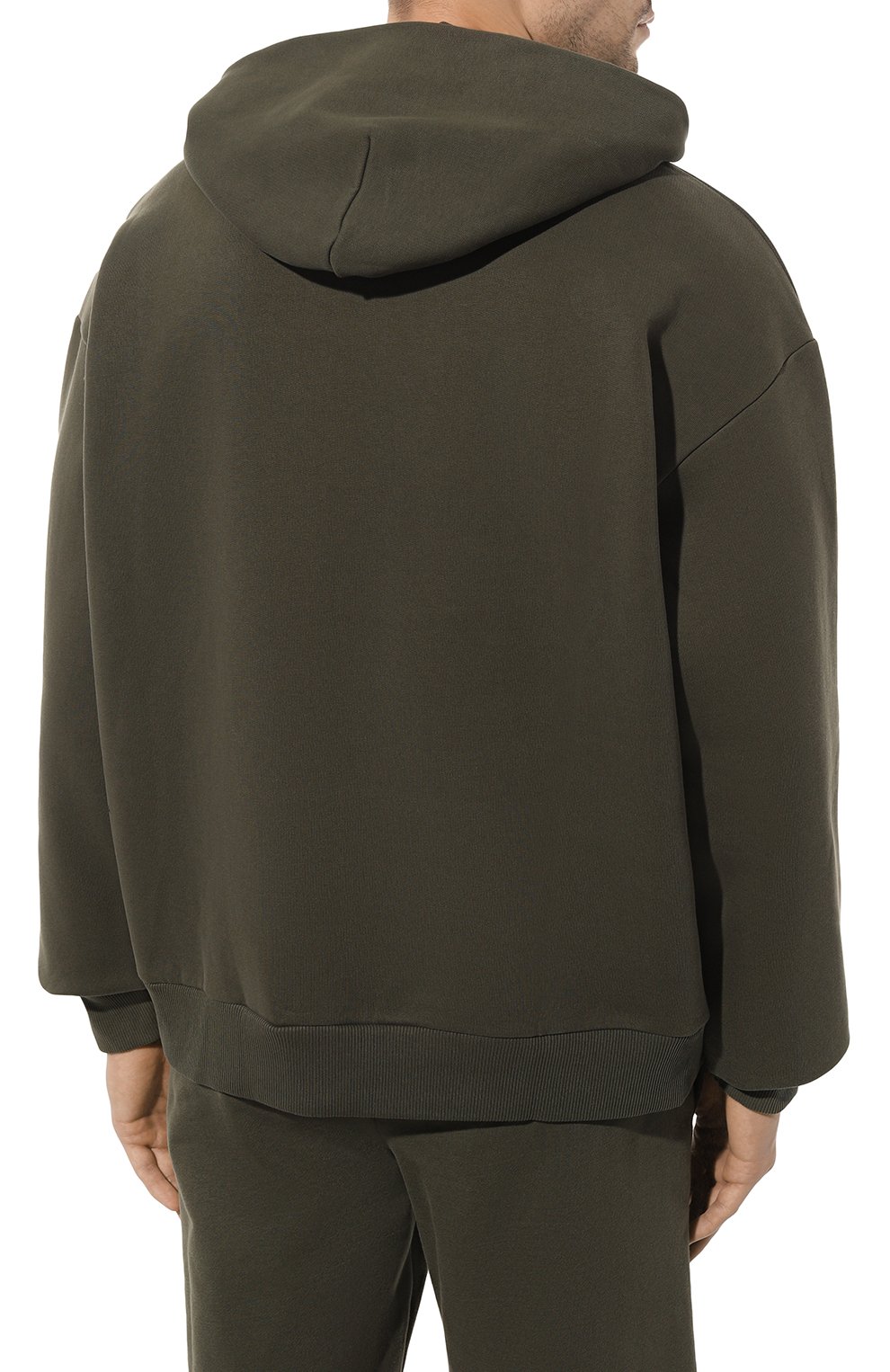 Хлопковое худи PANGAIA темно-зеленого цвета по цене 22950 руб., арт. RECYCLED COTTON HOODIE, фото 7 Хлопковое худи PANGAIA, арт. RECYCLED COTTON HOODIE, фото 7