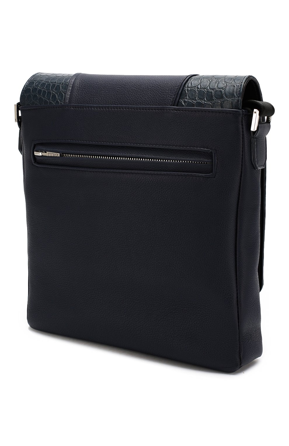 Сумка с отделкой из кожи крокодила ZILLI, арт. MJL-0BM10-A0490/0001/CP0R, фото 3