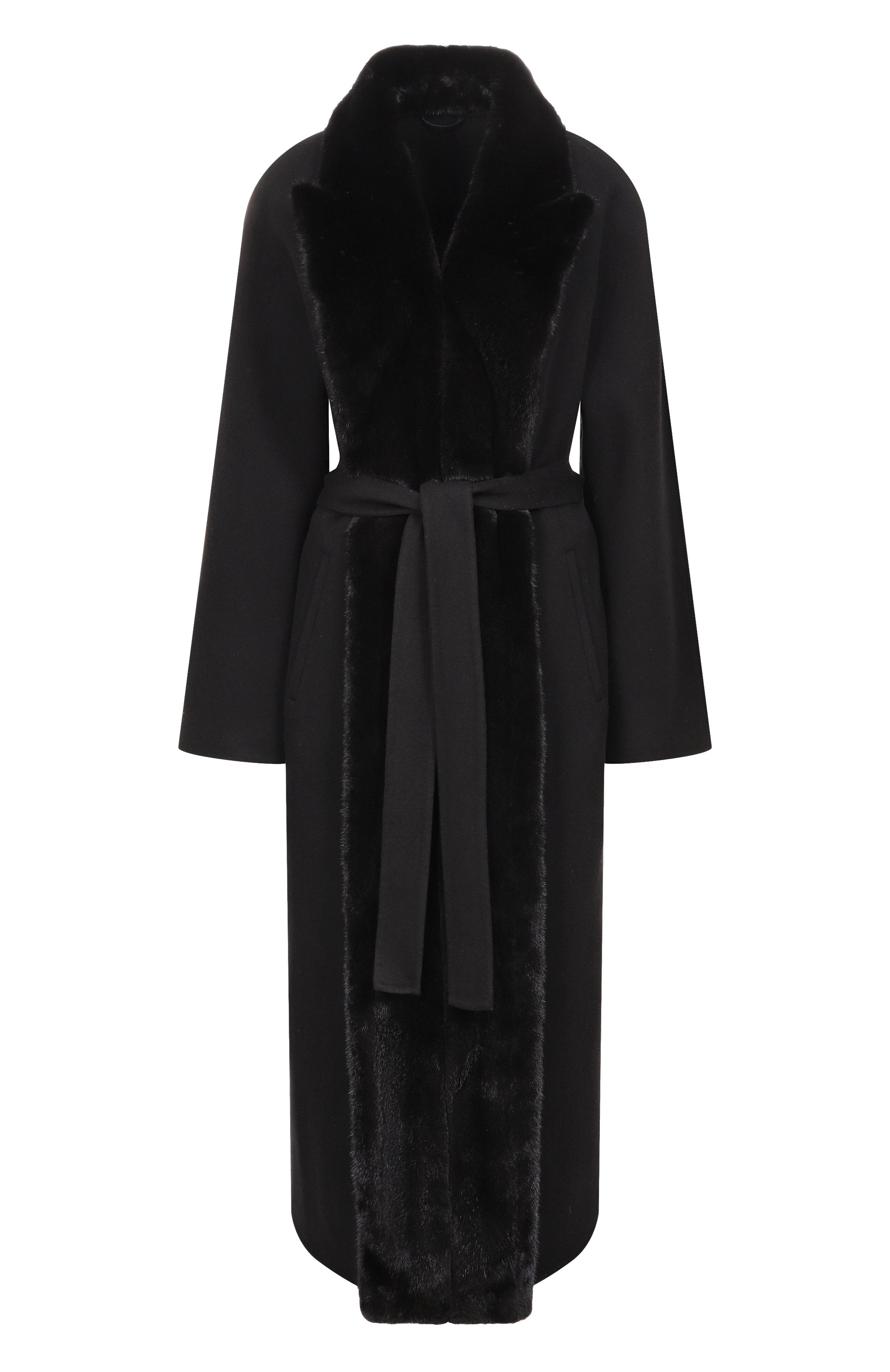Пальт�о из шерсти и кашемира с отделкой из норки MVST, арт. FTBPL-Y326V/LP1432, фото 1