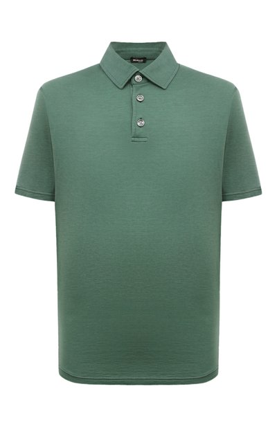 Мужское поло из шелка и хлопка KITON, арт. UMK0356