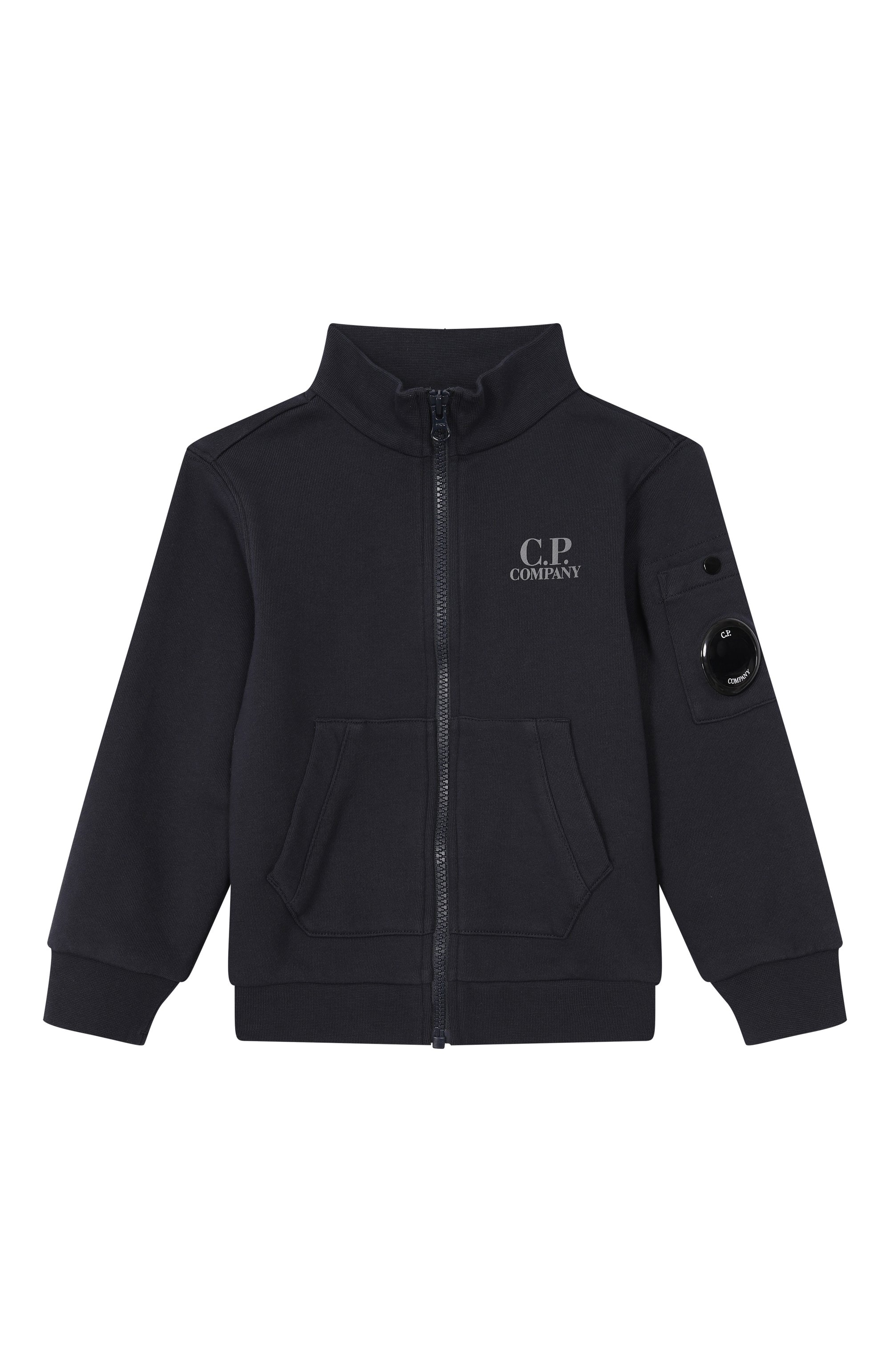 Комплект из толстовки и брюк C.P. COMPANY темно-синего цвета по цене 33300 руб., арт. CMK007/LCA69_001, фото 2 Комплект из толстовки и брюк C.P. COMPANY, арт. CMK007/LCA69_001, фото 2