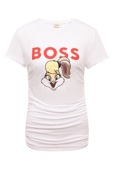 Женская хлопковая футболка looney tunes x boss BOSS, арт. 50484941