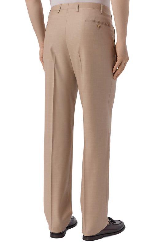 Шерстяные брюки Kiton UPNFCK0626G Бежевый  UPNFCK0626G Фото 4