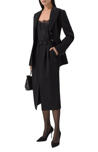 Атласное боди DOLCE & GABBANA черного цвета по цене 212000 руб., арт. 07A13T/0N0JU, фото 2 Атласное боди DOLCE & GABBANA, арт. 07A13T/0N0JU, фото 2