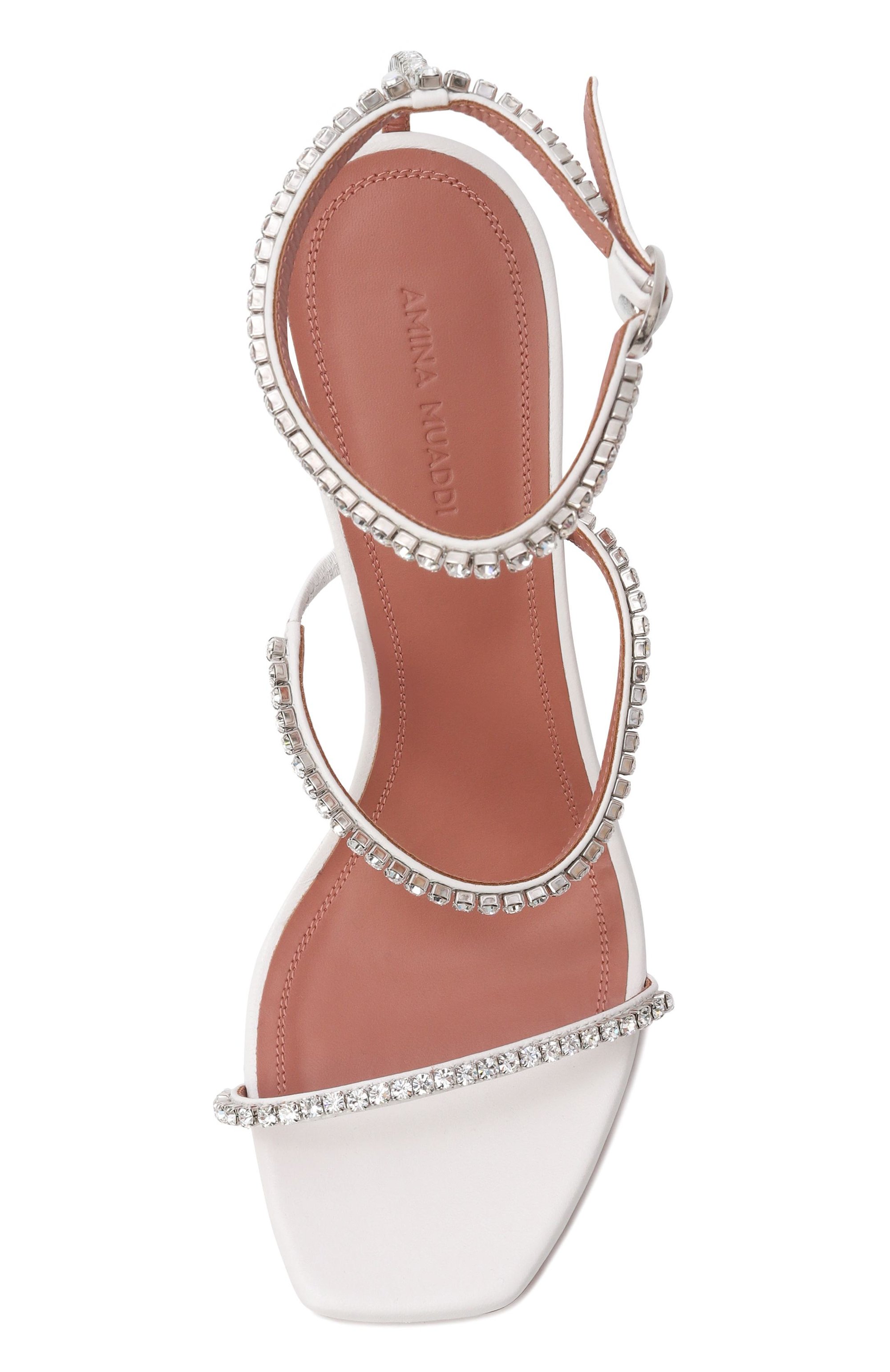 Кожаные босоножки gilda 95 AMINA MUADDI, арт. GILDA SANDAL 95/NAPPA, фото 6