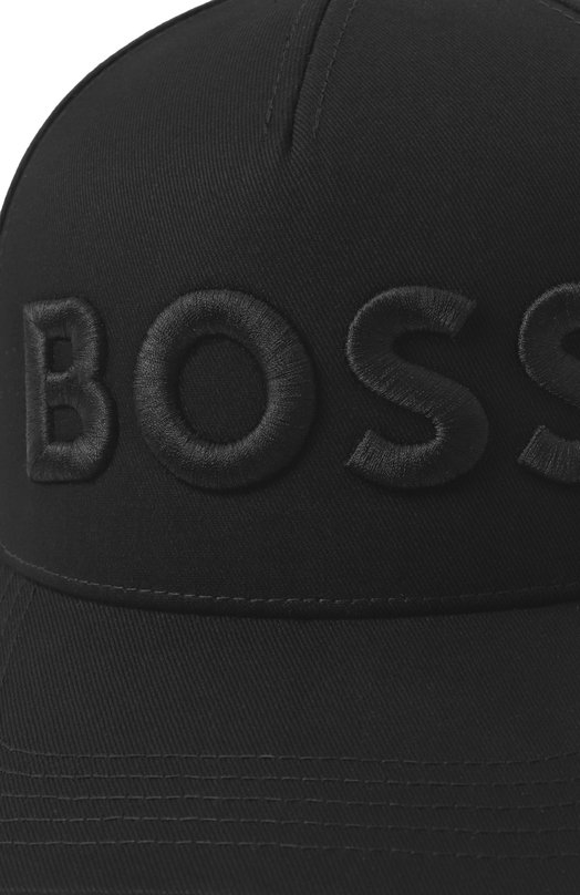 Хлопковая бейсболка BOSS 50536482 Чёрный  50536482 Фото 4