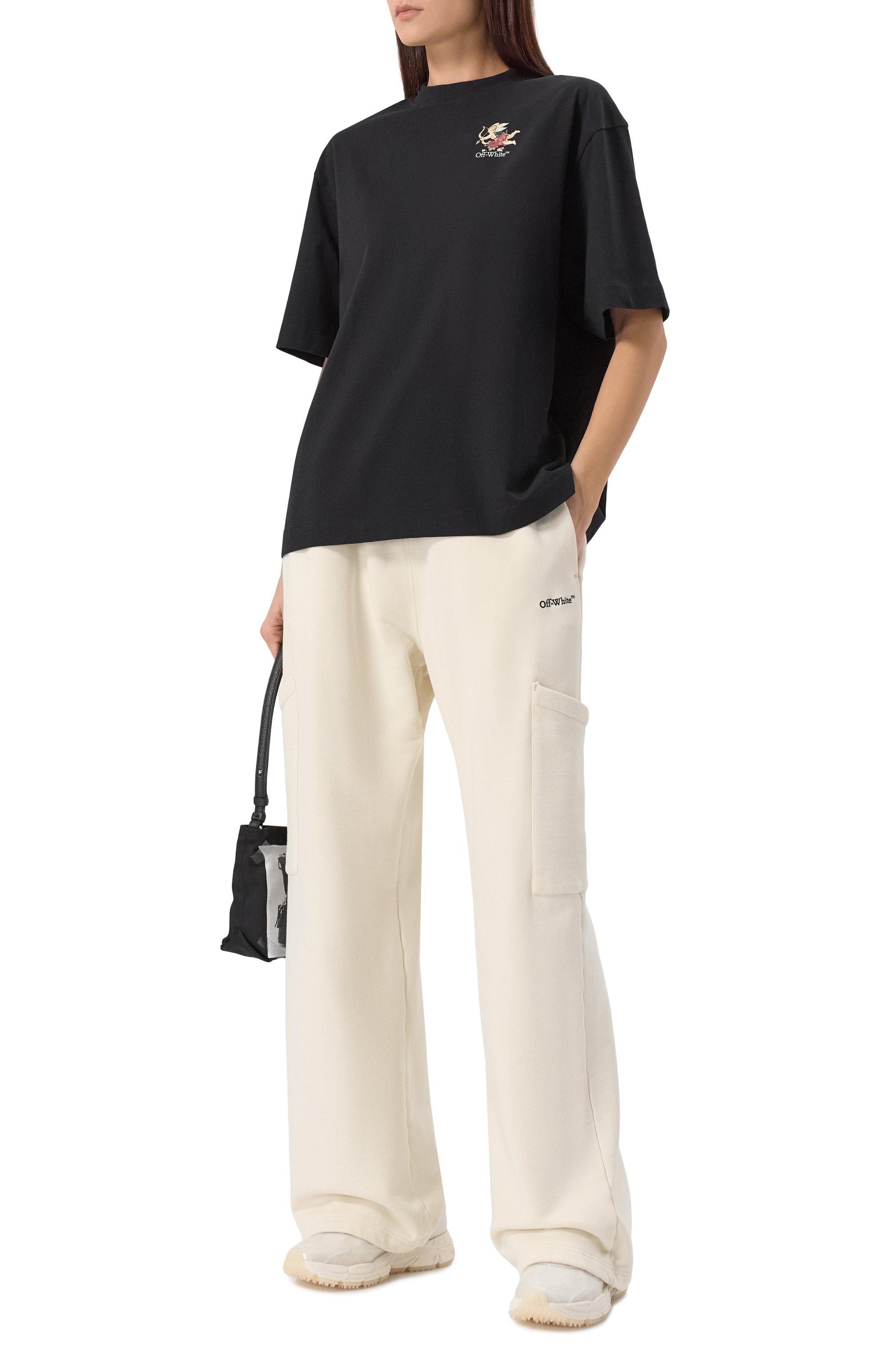 Комбинированные кроссовки be right back OFF-WHITE, арт. 0WIA289S25FAB006, фото 2