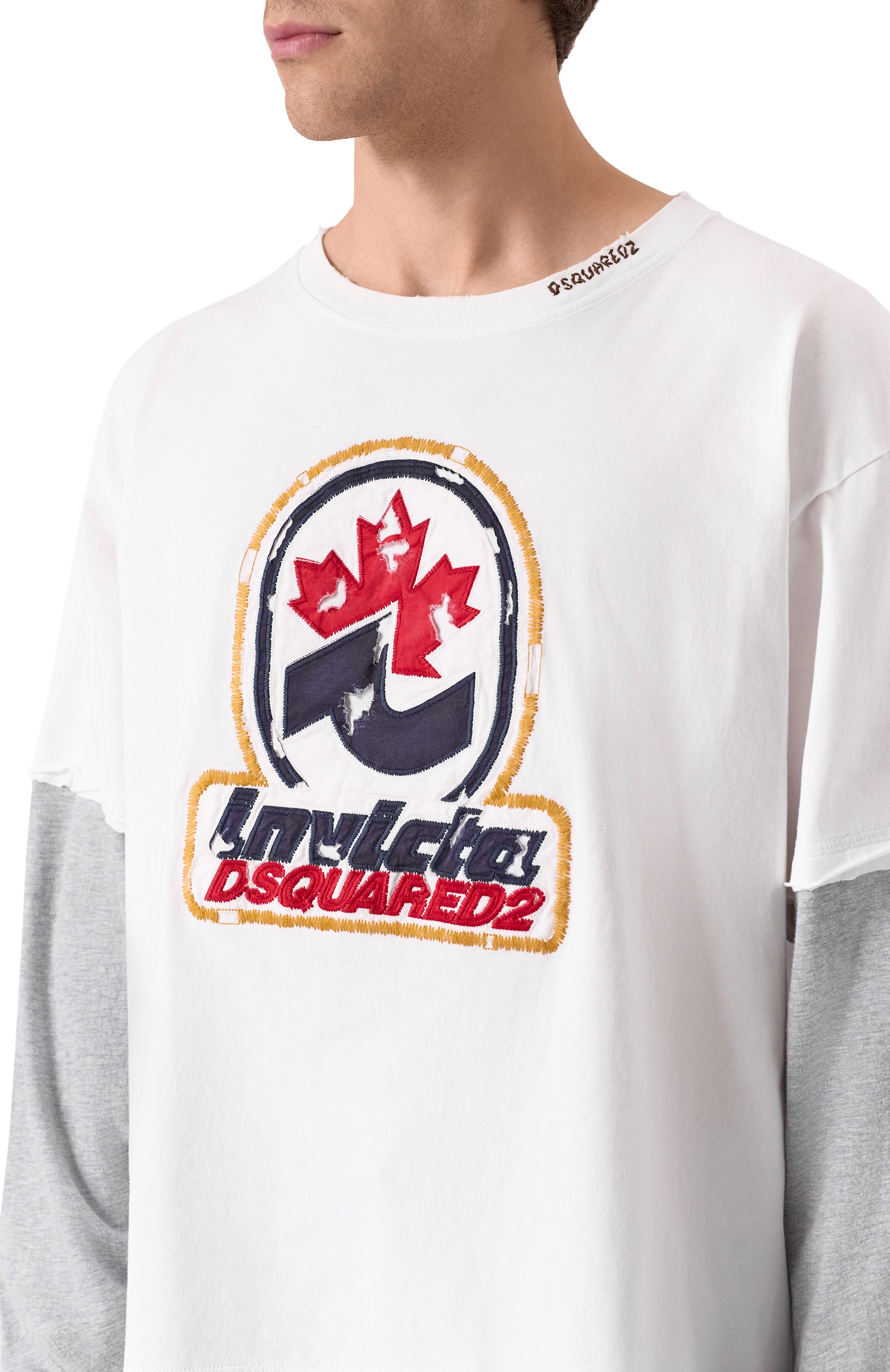 Хлопковый лонгслив DSQUARED2, арт. S74GD1421/DTJ005, фото 5