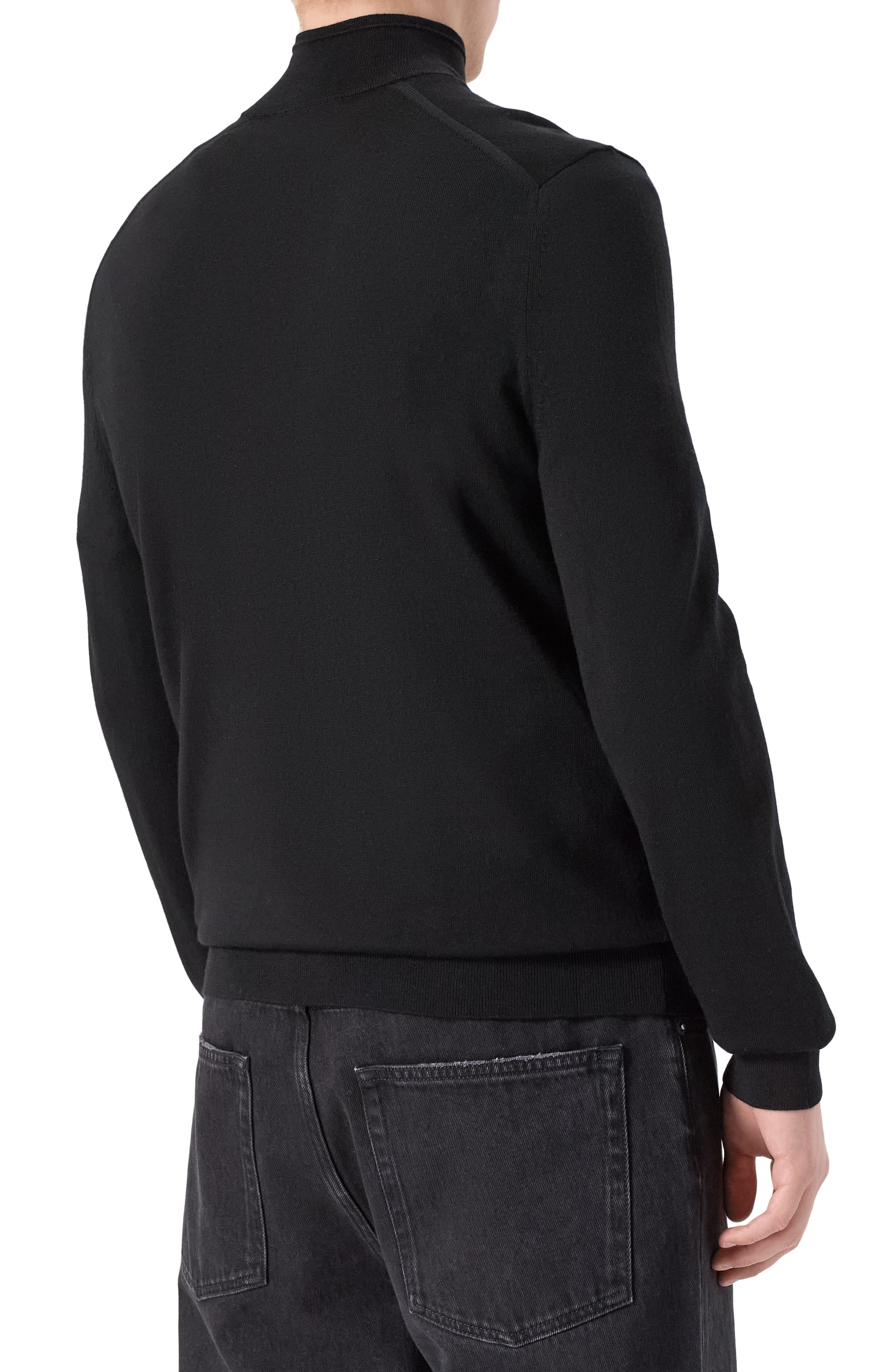 Шерстяной джемпер BOGNER черного цвета по цене 30400 руб., арт. 88609785, фото 4 Шерстяной джемпер BOGNER, арт. 88609785, фото 4