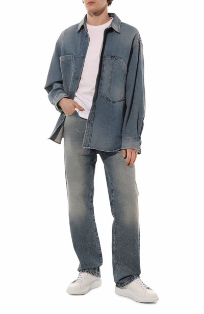 Кожаные кеды oversized ALEXANDER MCQUEEN, арт. 625162 WIBNG, фото 2