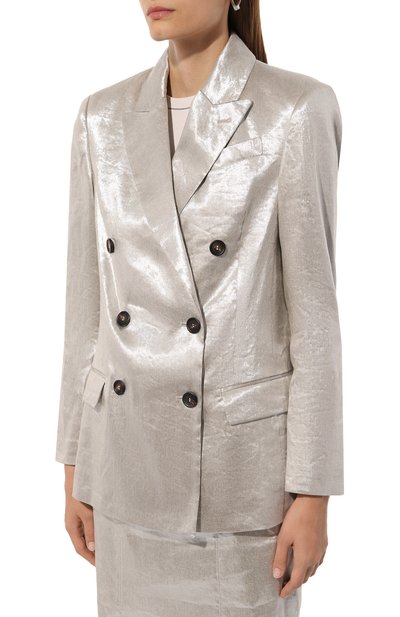 Льняной жакет BRUNELLO CUCINELLI, арт. ML1552137, фото 3