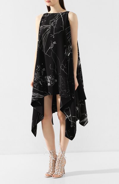 Шелковое платье ALEXANDER MCQUEEN, арт. 617198/QDAAP, фото 3