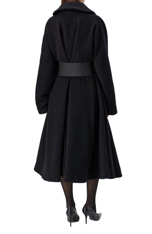 Шерстяное пальто Balenciaga 850600/TKU04 Чёрный  850600/TKU04 Фото 4