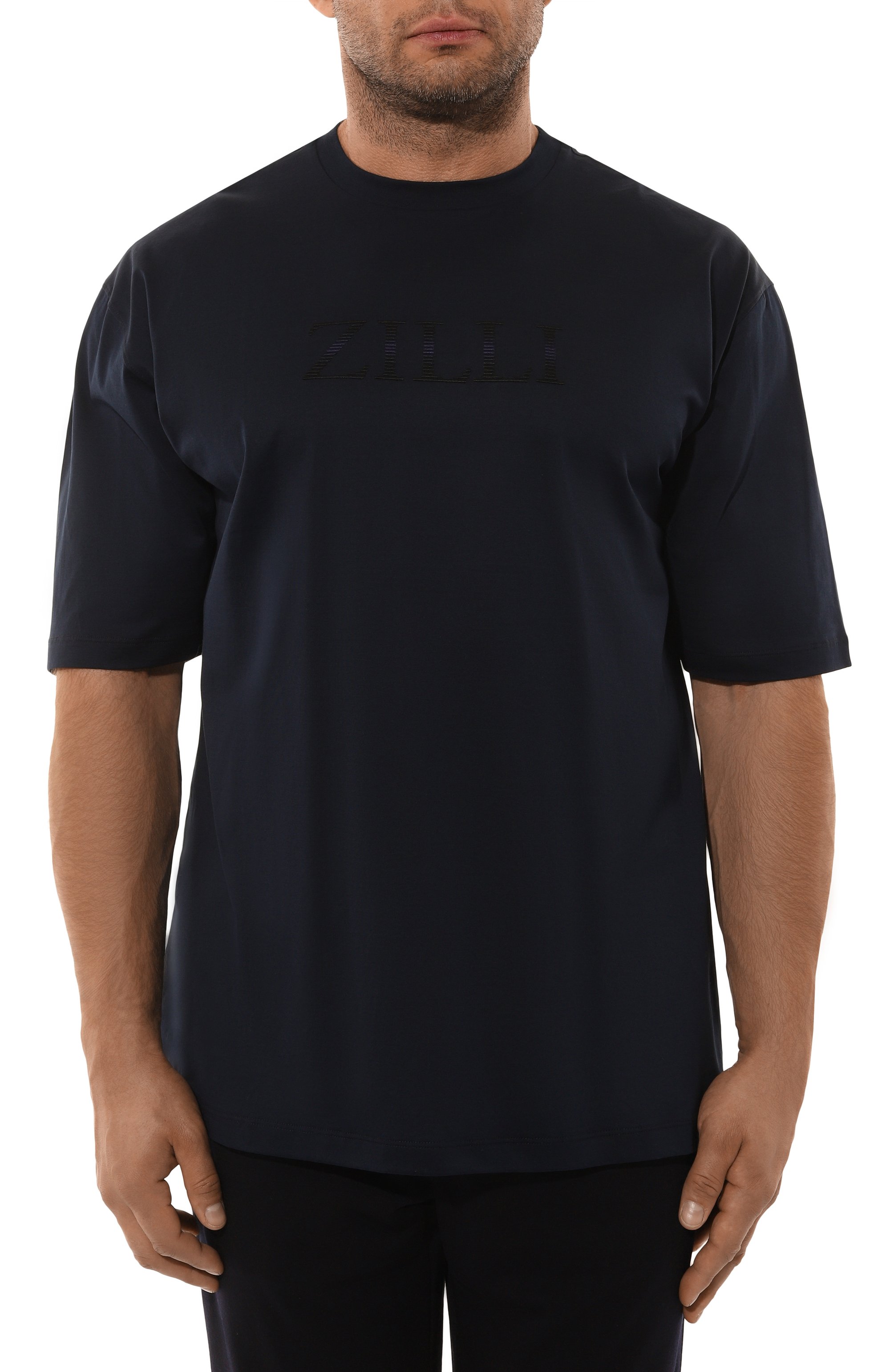 Хлопковая футболка ZILLI, арт. TSR001M0110VZSD00/66, фото 3