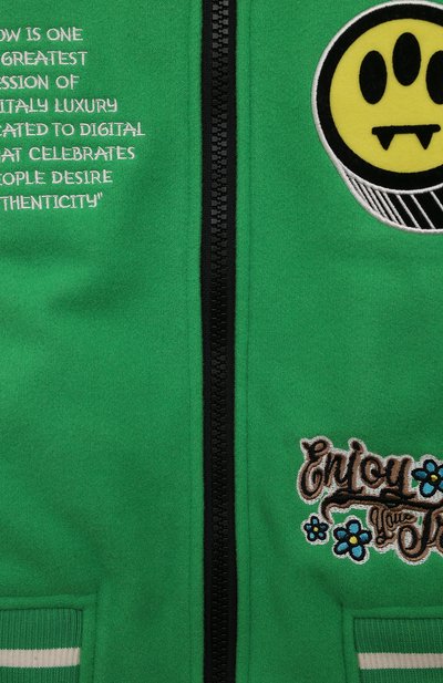 Бомбер BARROW зеленого цвета по цене 35250 руб., арт. F3BKJUB0034, фото 3 Бомбер BARROW, арт. F3BKJUB0034, фото 3