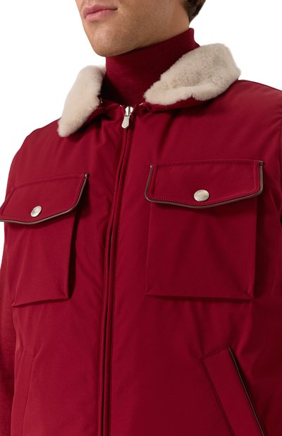 Пуховый жилет с отделкой из овчины BRUNELLO CUCINELLI, арт. MV4061646, фото 5