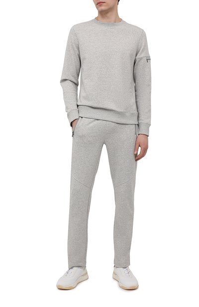 Хлопковые брюки BOGNER светло-серого цвета по цене 29750 руб., арт. 18736605, фото 2 Хлопковые брюки BOGNER, арт. 18736605, фото 2