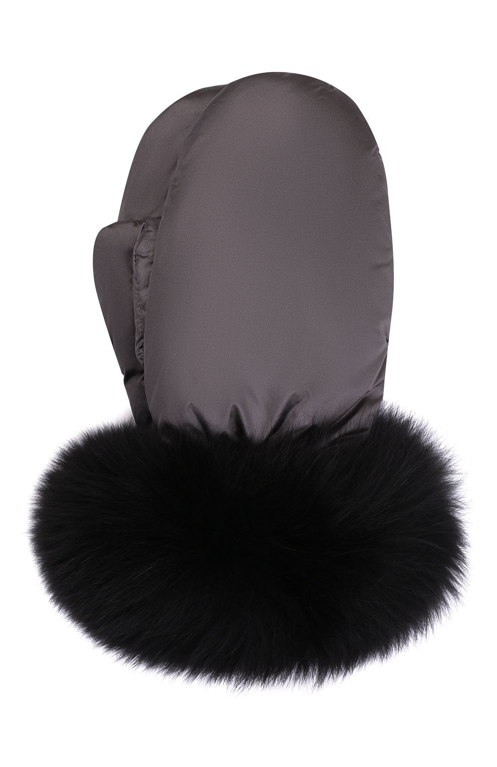 Варежки с меховой отделкой YVES SALOMON, арт. 21WAA104XXNY5W, фото 1