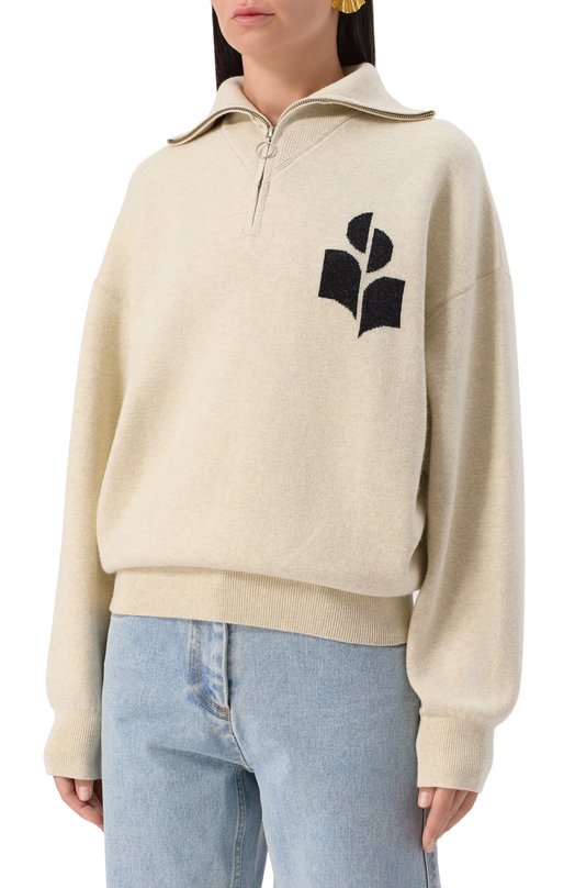 Свитер Isabel Marant Etoile 23PPU0008FA/A1X04E Бежевый  23PPU0008FA/A1X04E Фото 3