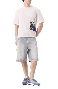 Мужская хлопковая футболка DSQUARED2 белого цвета, арт. S71GD1537/D20020 | Фото 2 (Длина (для топов): Стандартные; Материал внешний: Хлопок; Рукава: Короткие; Принт: С принтом; Стили: Спорт-шик; Мужское Кросс-КТ: Футболка-одежда)