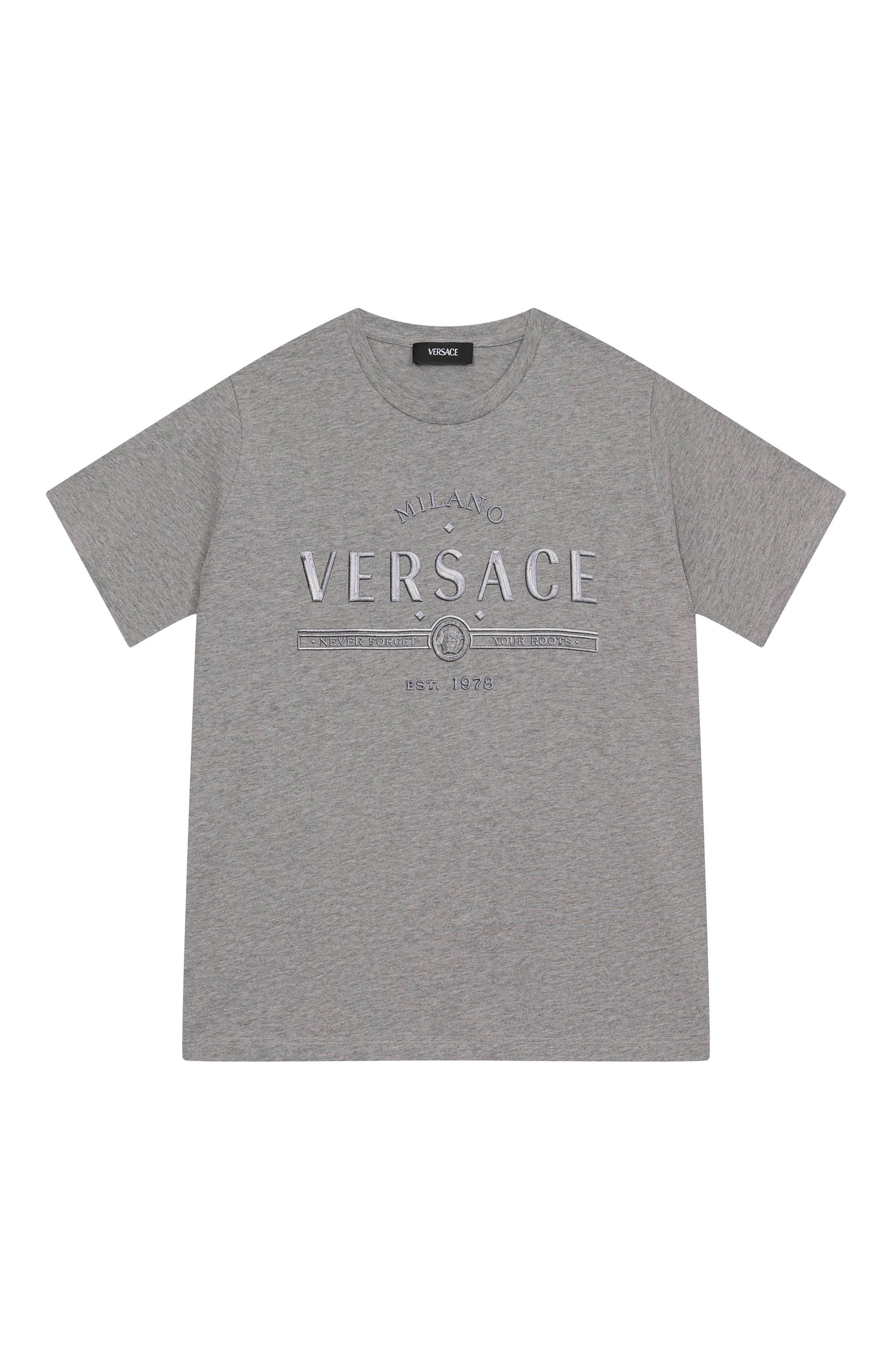 Хлопковая футболка VERSACE, арт. 1018293/1A13085/4A-6A, фото 1