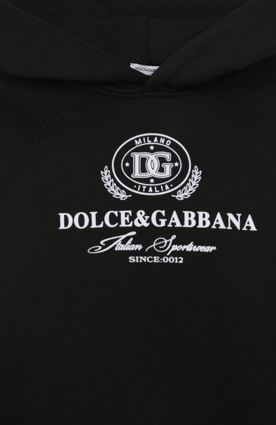 Хлопковое худи DOLCE & GABBANA, арт. L4JWKZ/G7N40/8-12+, фото 3