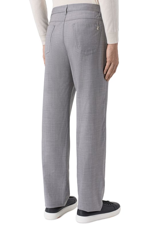 Шерстяные брюки Zilli CP201DM0201VUC000 Серый  CP201DM0201VUC000 Фото 4