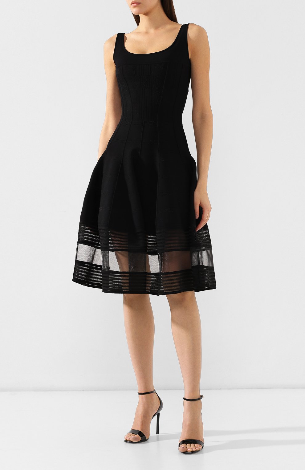 Платье из смеси вискозы и шелка ALEXANDER MCQUEEN, арт. 571645/Q1WVL, фото 3