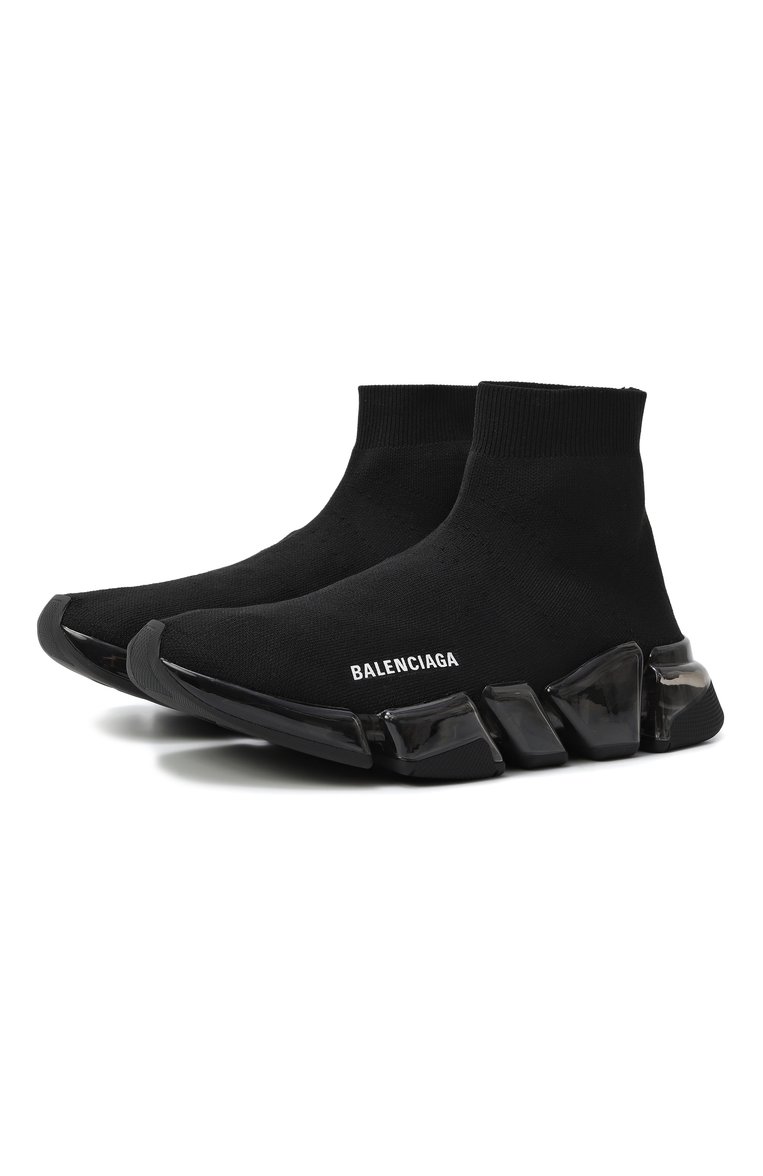 Женские текстильные кроссовки speed 2.0 BALENCIAGA черного цвета, арт. 617196/W2DC4 | Фото 1 (Материал внутренний: Текстиль; Подошва: Платформа; Материал внешний: Текстиль; Стили: Кэжуэл; Кросс-КТ: Высокие; Материал утеплителя: Без утеплителя; Автоматизация состава: Проставлено; Автоматизация ТО: Проставлено)