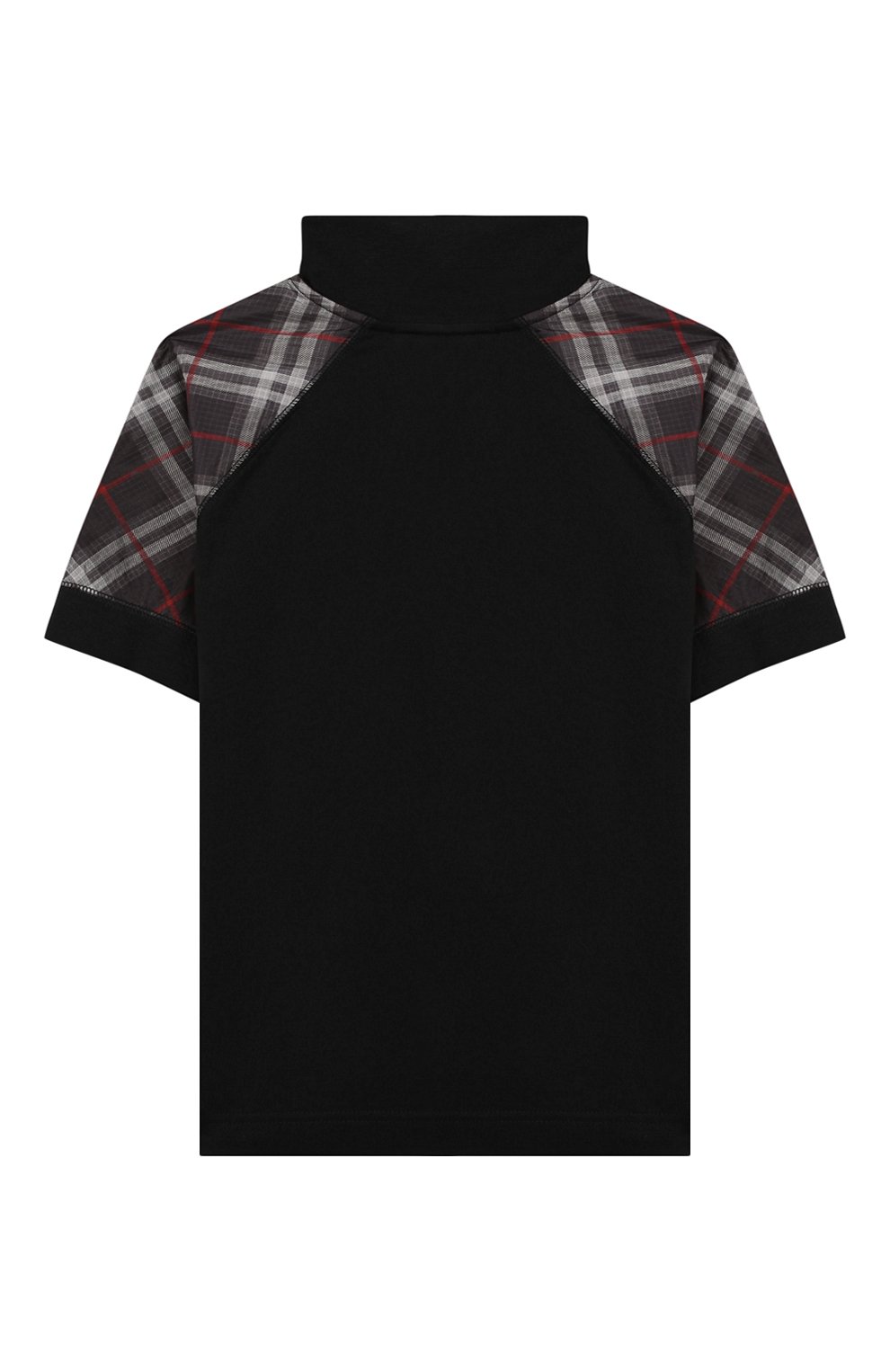 Хлопковая футболка с воротником-стойкой BURBERRY, арт. 8011056, фото 2