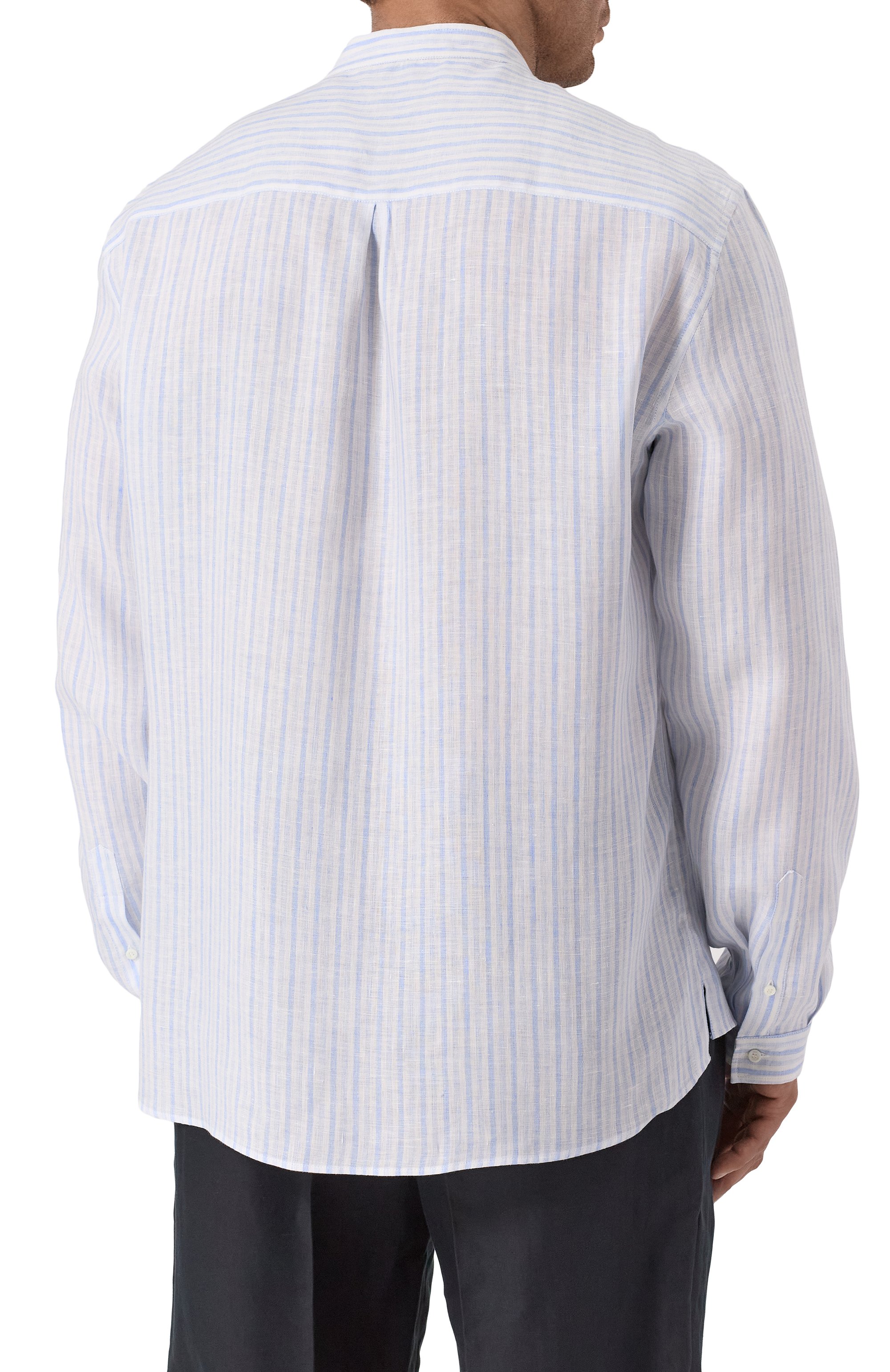 Льняная рубашка BRUNELLO CUCINELLI, арт. MM6850625, фото 4