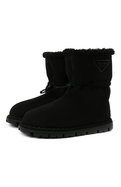 Же�нские замшевые полусапоги PRADA, арт. 1U706M-1A6-F0002-020
