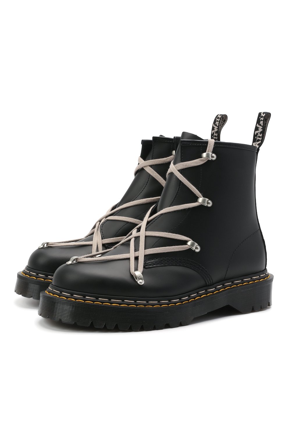 Кожаные ботинки rick owens x dr. martens RICK OWENS, арт. DM21S6807/9001, фото 1