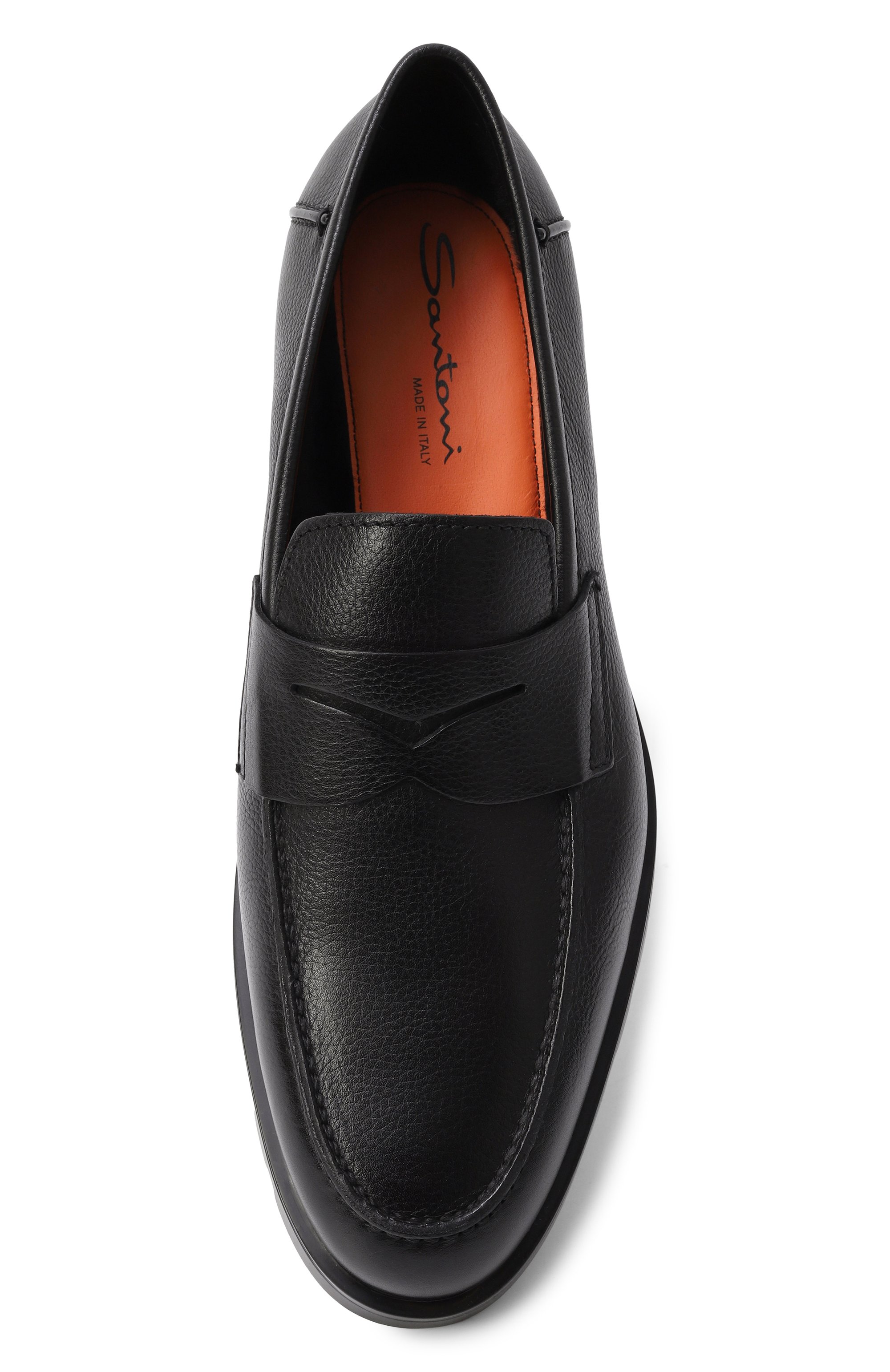 Кожаные лоферы detroit SANTONI, арт. MGDG18610NE0AHAS, фото 6