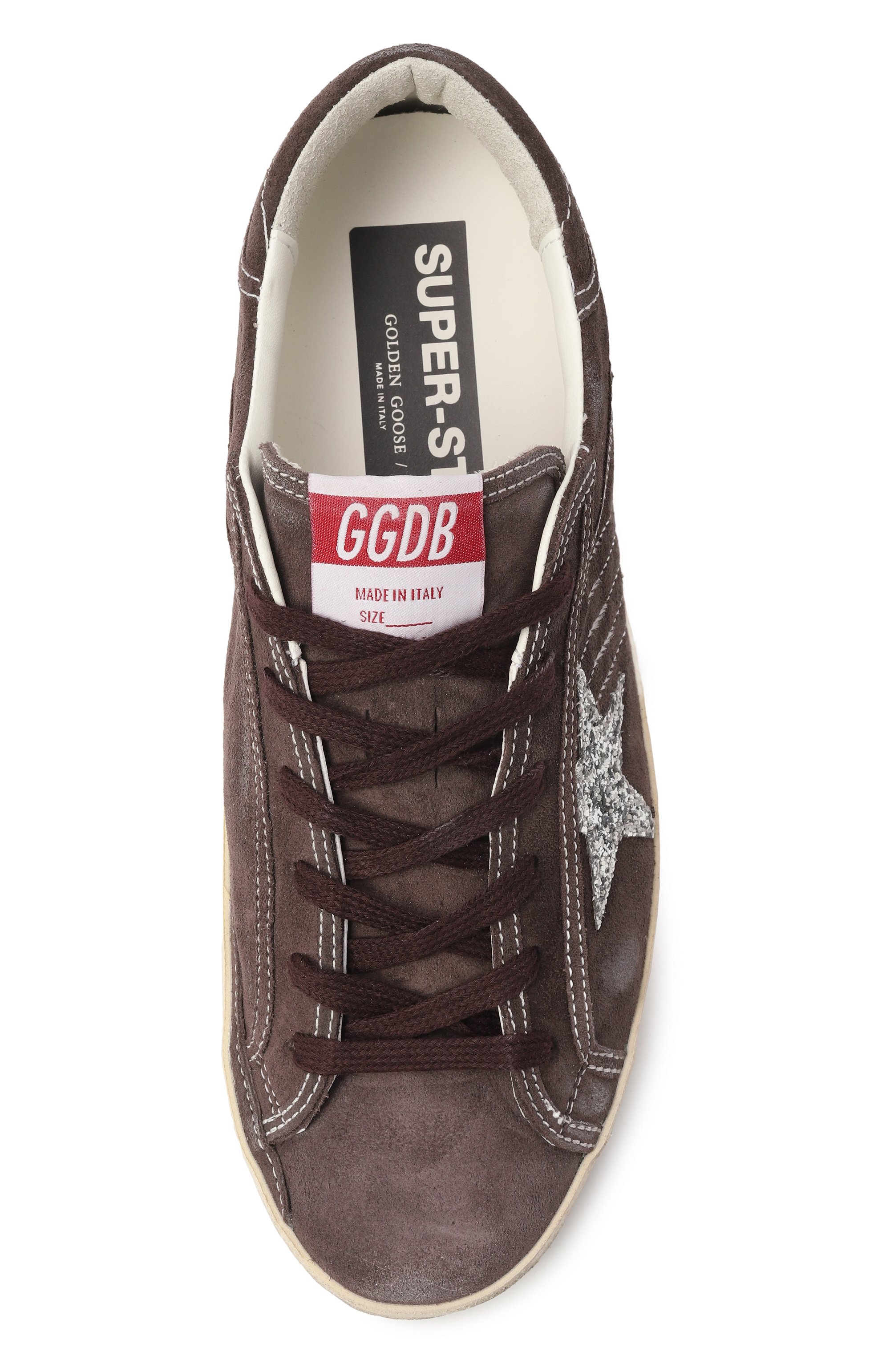 Замшевые кеды super-star GOLDEN GOOSE DELUXE BRAND, арт. GWF00101.F007559, фото 6