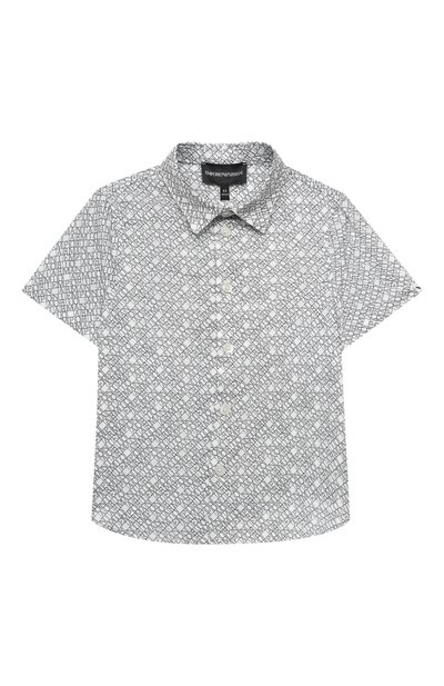 Хлопковая рубашка EMPORIO ARMANI серого цвета по цене 11300 руб., арт. 3K4CC4/1NXTZ, фото 1 Хлопковая рубашка EMPORIO ARMANI, арт. 3K4CC4/1NXTZ, фото 1