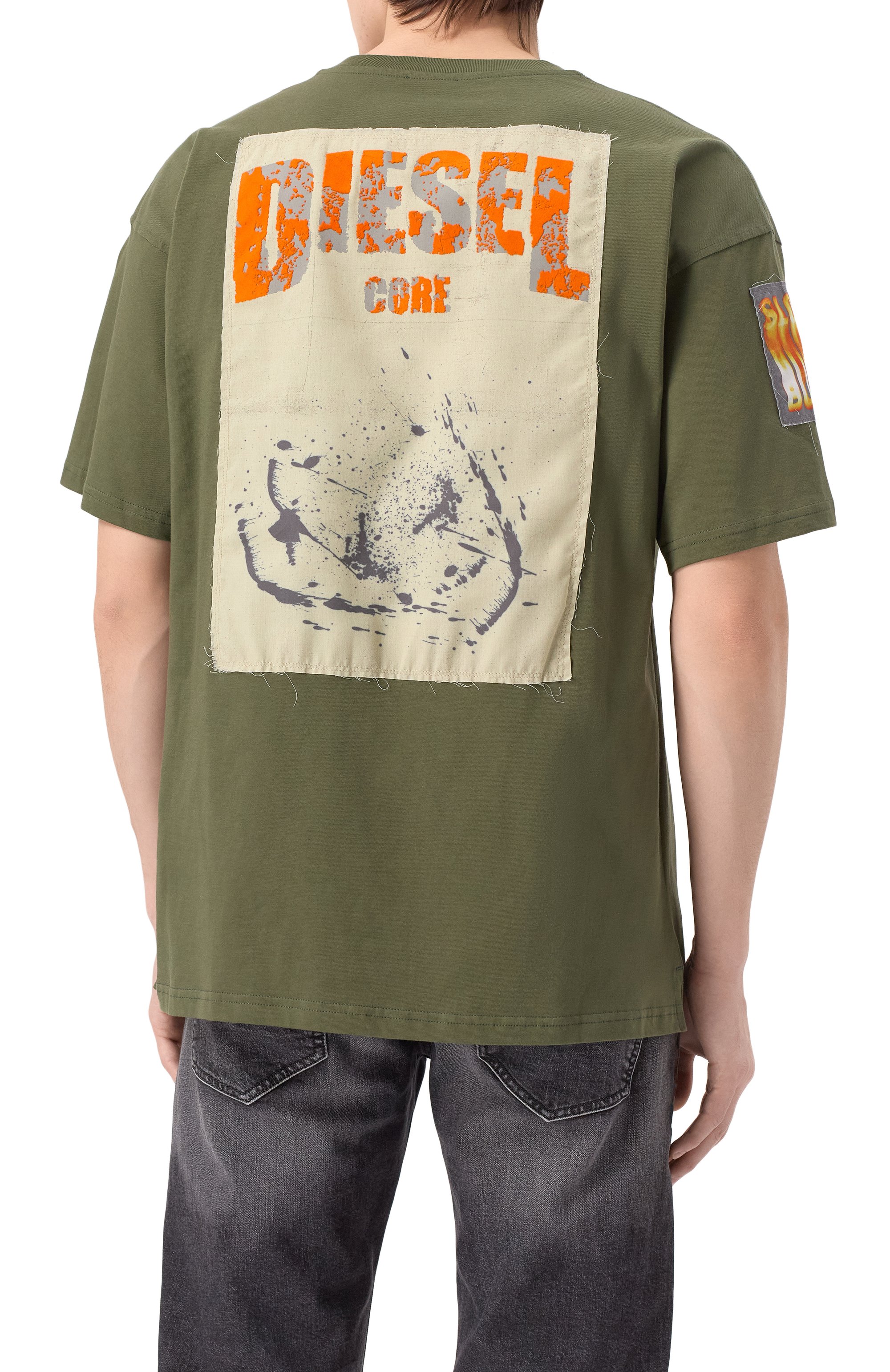 Хлопковая футболка DIESEL, арт. A16162/0PLAT, фото 4