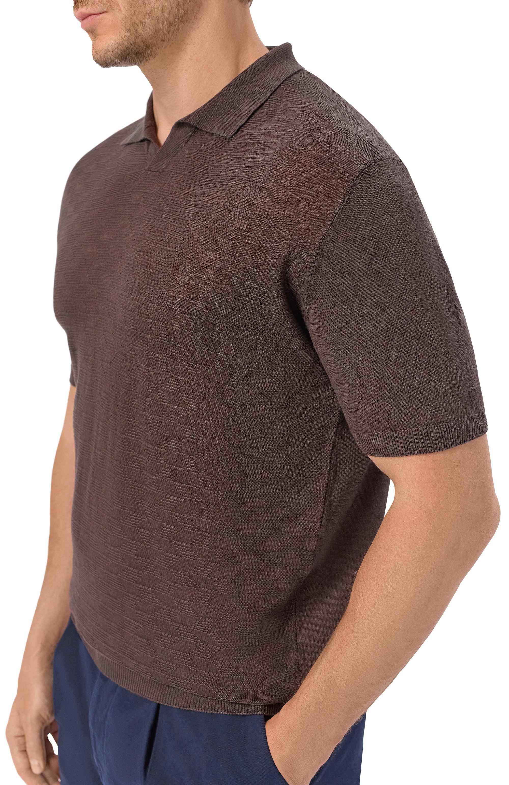 Льняное поло CORNELIANI, арт. 27M570/2725135, фото 5