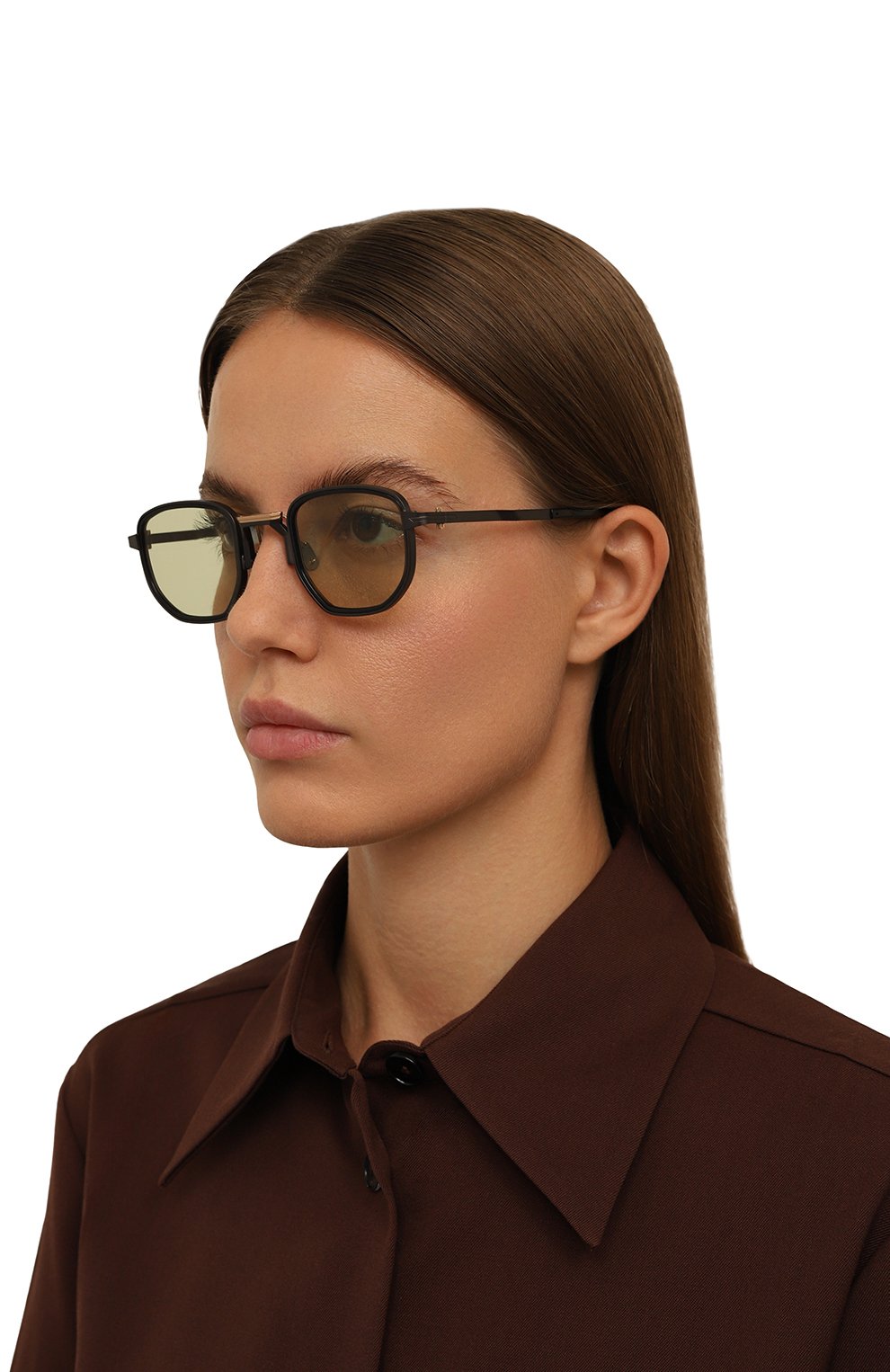 Солнцезащитные очки MOVITRA желтого цвета по цене 86250 руб., арт. GI0VANNI BLACK, фото 2 Солнцезащитные очки MOVITRA, арт. GI0VANNI BLACK, фото 2