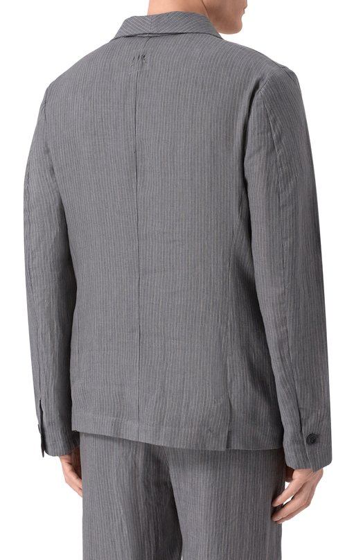 Льняной пиджак Hannes Roether J0P32PE.6069 Серый  J0P32PE.6069 Фото 4