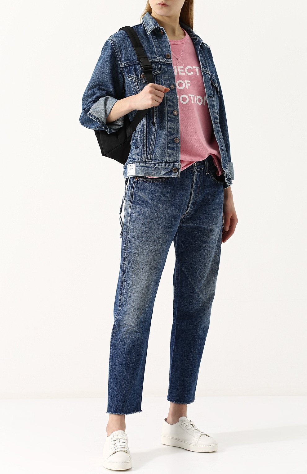 Джинсовая куртка свободного кроя с потертостями ICONS OF CALIFORNIA, арт. LVDTMEI_PS, фото 2