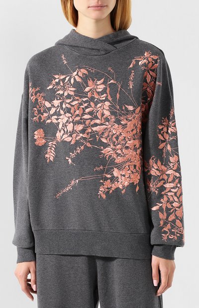 Хлопковое худи DRIES VAN NOTEN серого цвета по цене 42850 руб., арт. 192-11132-8621, фото 3 Хлопковое худи DRIES VAN NOTEN, арт. 192-11132-8621, фото 3