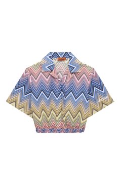 Детский комплект из рубашки и шорт MISSONI разноцветного цвета, арт. MU3A40/P0388/4-10 | Фото 2 (Рукава: Короткие; Материал сплава: Проставлено; Материал внешний: Хлопок; Кросс-КТ: костюм; Драгоценные камни: Проставлено; Ростовка одежда: 6 лет | 116 см, 8 лет | 128 см, 10 - 11 лет | 140 - 146см)