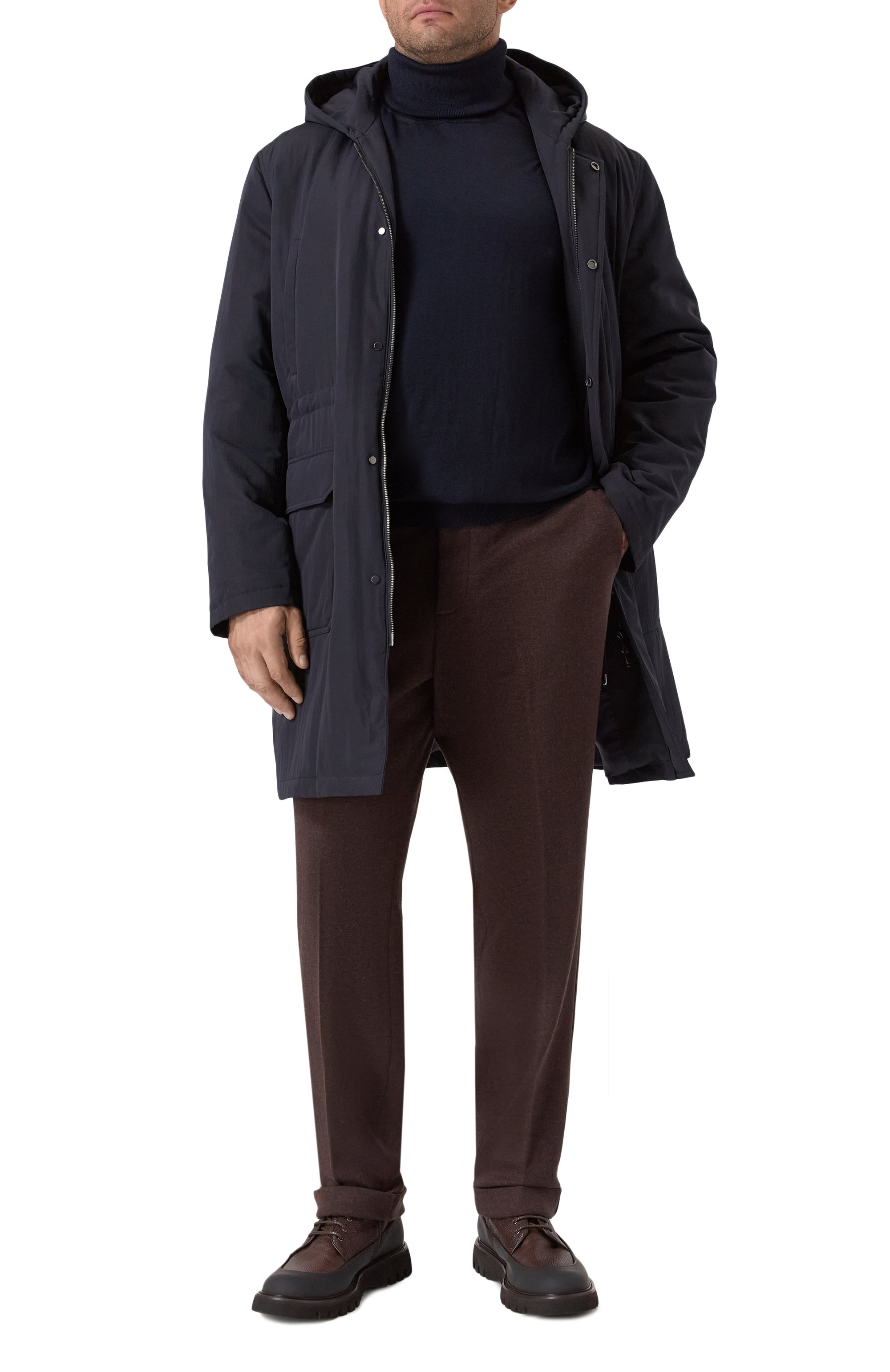 Брюки из шерсти и кашемира MARCO PESCAROLO, арт. CARACCI0L0/52Y11, фото 2