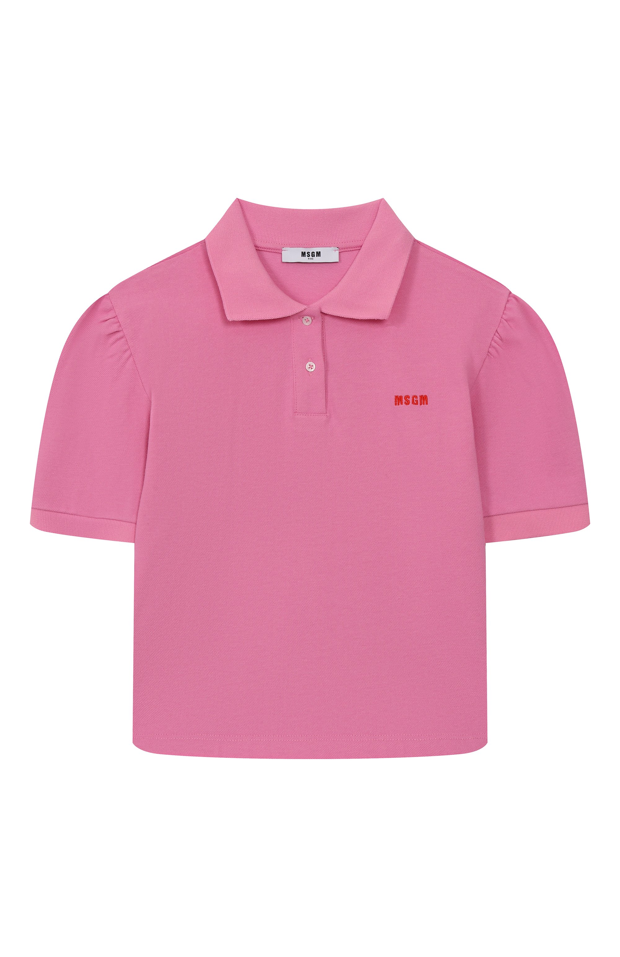 Хлопковое поло MSGM KIDS, арт. S5MSJGP0268, фото 1