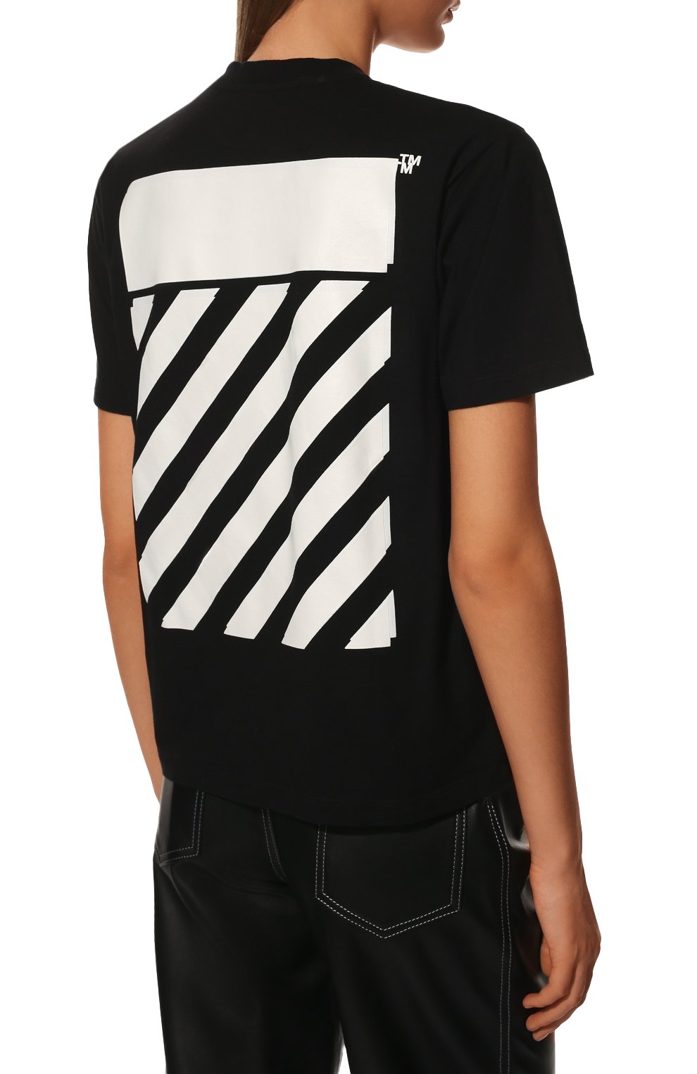 Хлопковая футболка OFF-WHITE, арт. 0WAA049C99JER001, фото 4