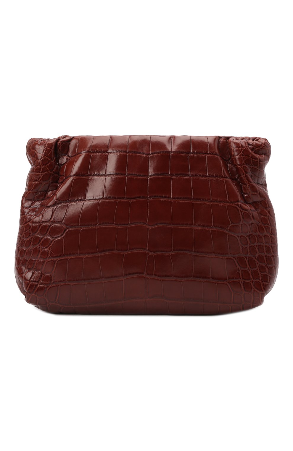 Сумка bourse medium из кожи аллигатора THE ROW коричневого цвета по цене 2385000 руб., арт. W1280E33/AMIS, фото 1 Сумка bourse medium из кожи аллигатора THE ROW, арт. W1280E33/AMIS, фото 1