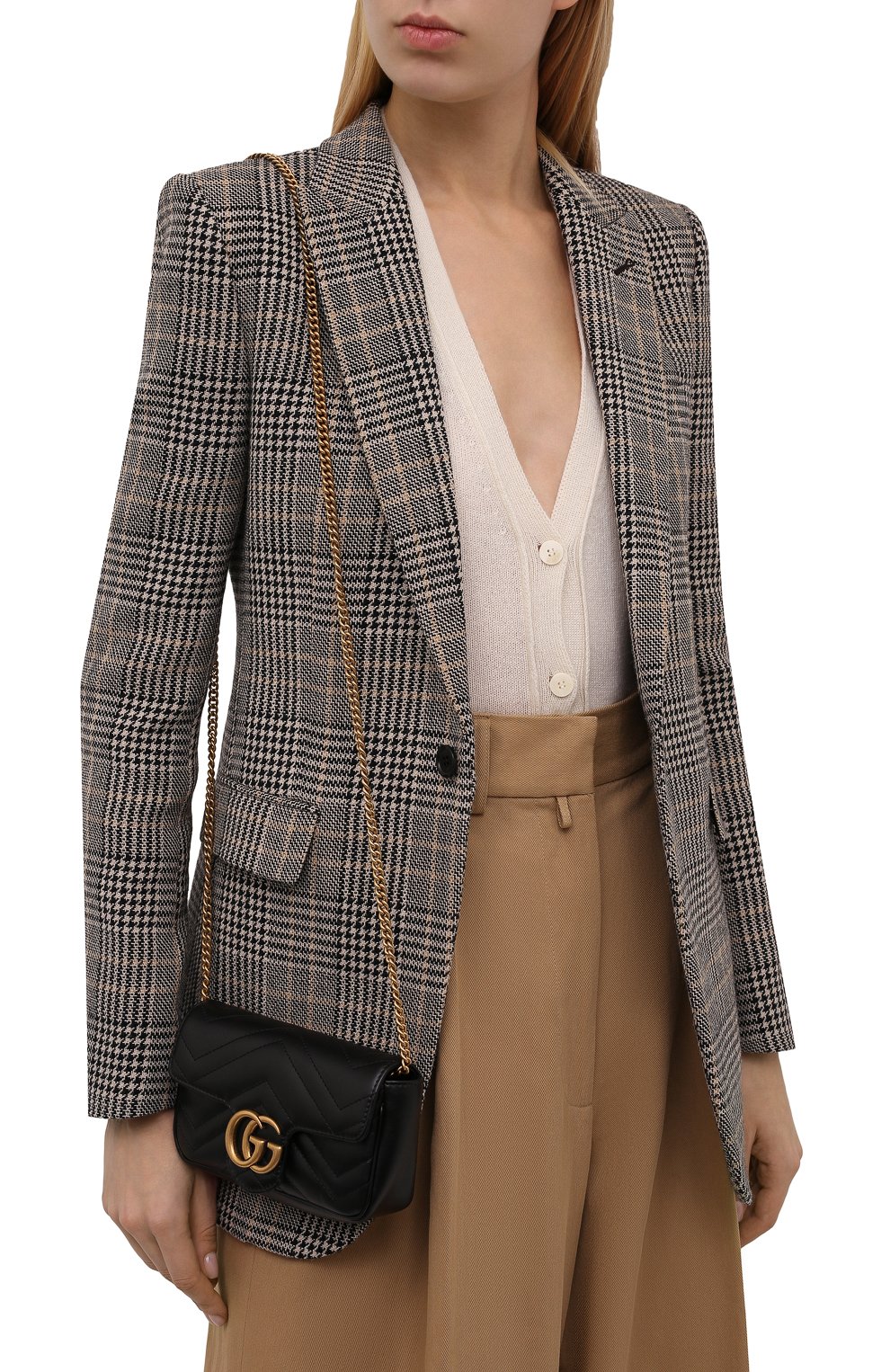 Сумка gg marmont super mini GUCCI черного цвета по цене 182500 руб., арт. 476433/DTDCT, фото 5 Сумка gg marmont super mini GUCCI, арт. 476433/DTDCT, фото 5