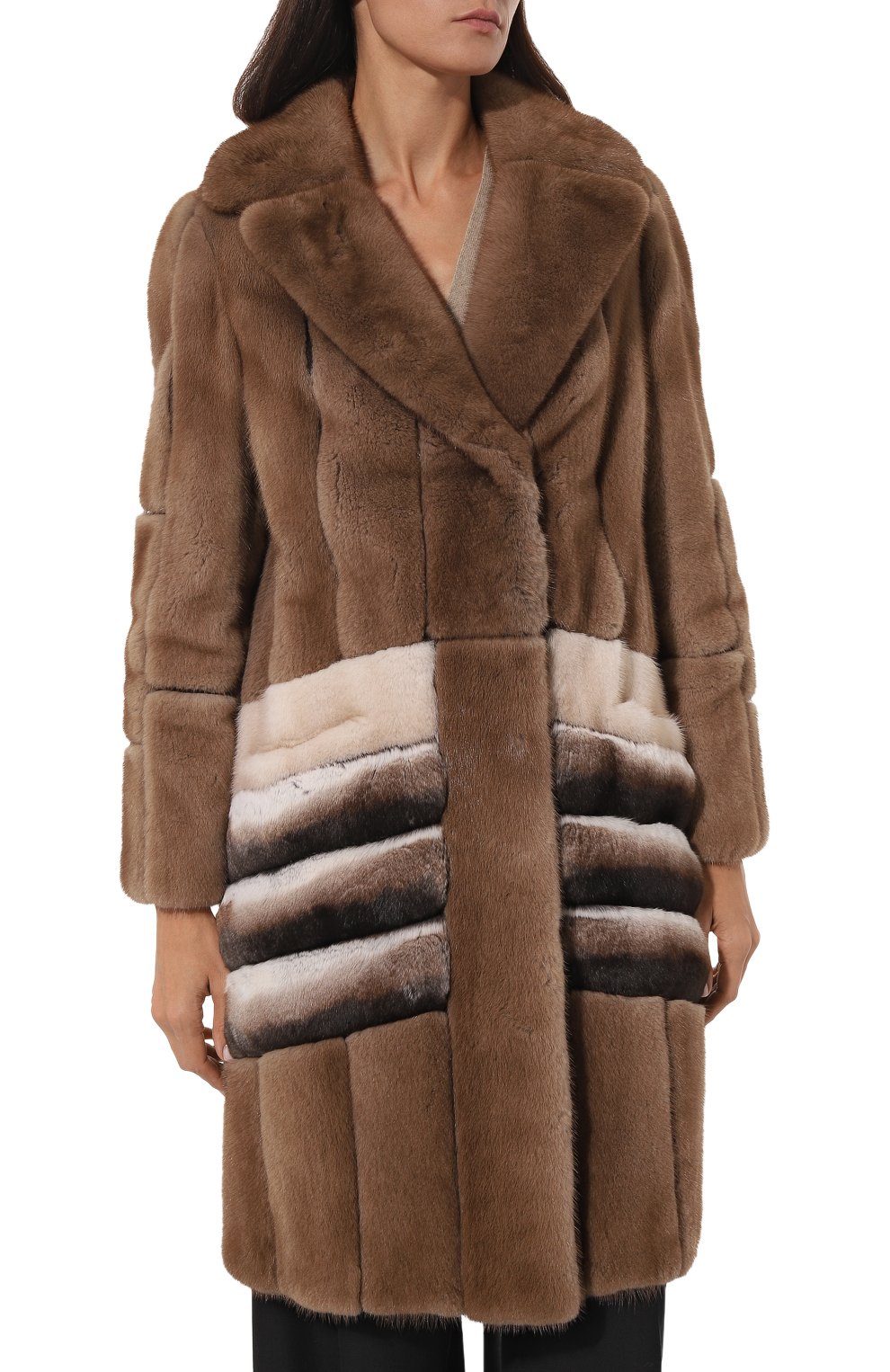 Шуба из меха норки и шиншиллы EMIL SHABAEV, арт. 0049, фото 3